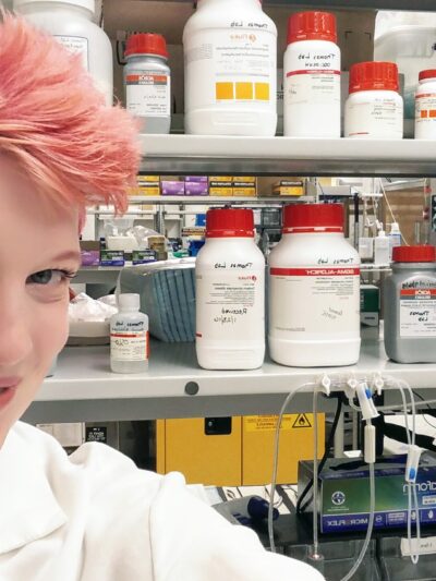 Keelia Silvis picutre in lab