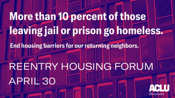 reentry housing forum April 30