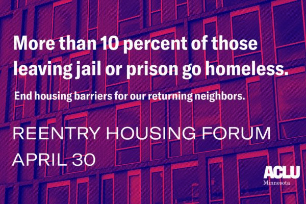 reentry housing forum April 30