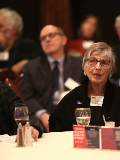 ACLU-MN supporters play close attention as Jay Stanley outlines new tech