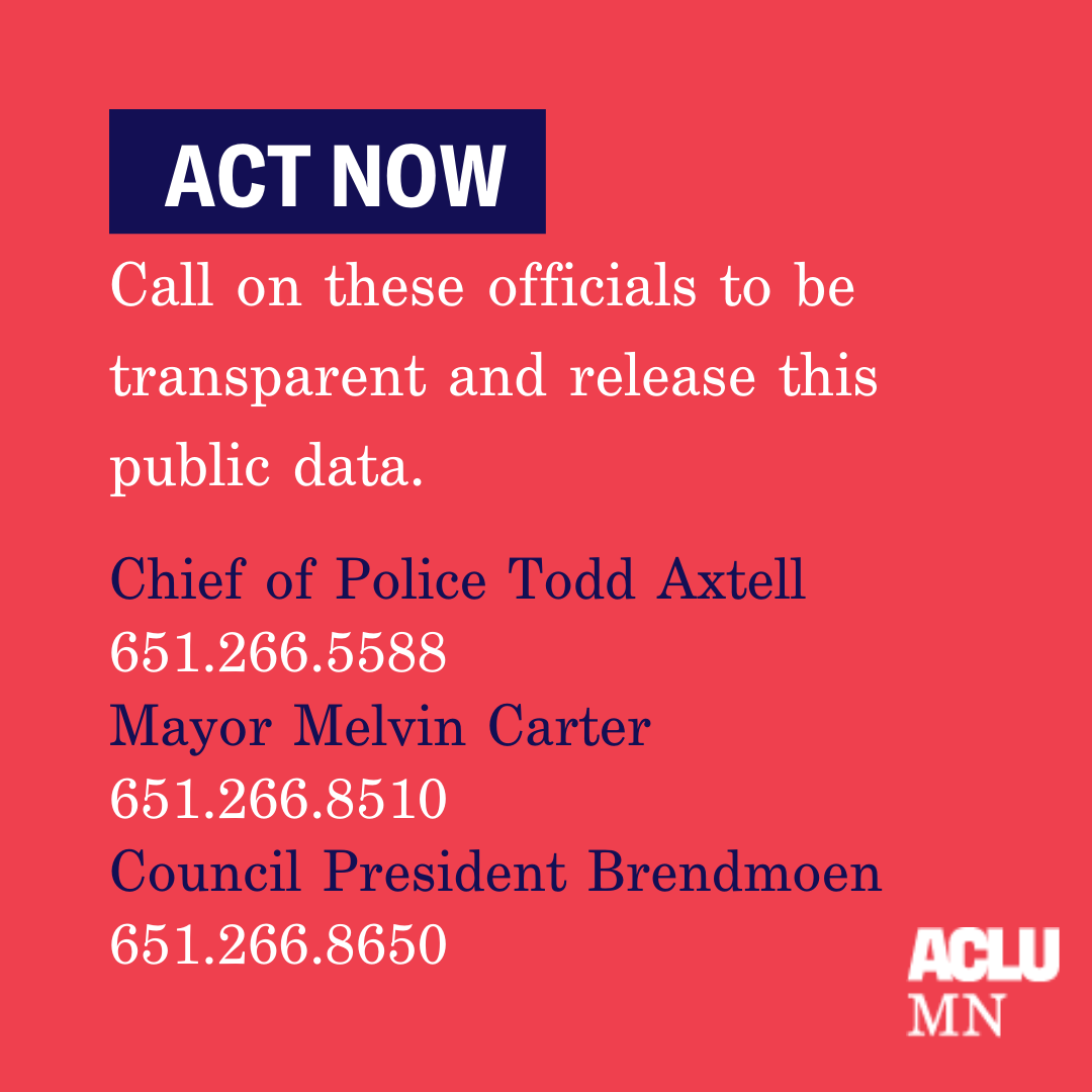 ACLU-MN Sues Saint Paul to Demand Police Transparency - ACLU of Minnesota