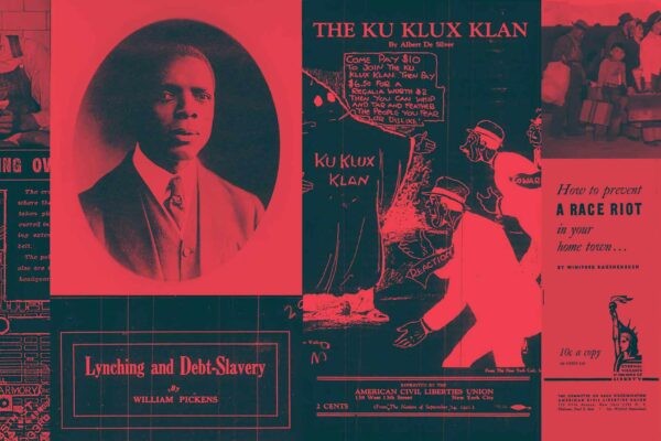 Collage of images from the racial justice cases over the ACLU's history