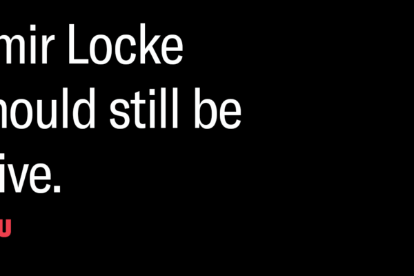Black background with white text reading "Amir Locke should still be alive."