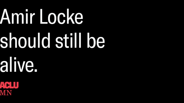 Black solid background with text overlaid reading "Amir Locke should still be alive."