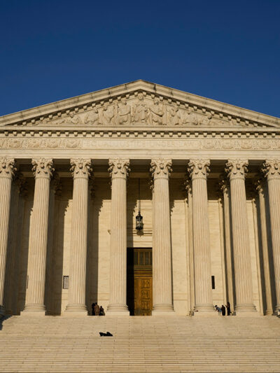 The U.S. Supreme Court building.
