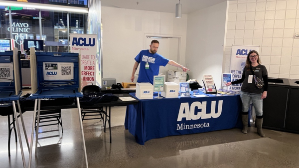 ACLU-MN joins the Timberwolves and Lynx to get out the vote