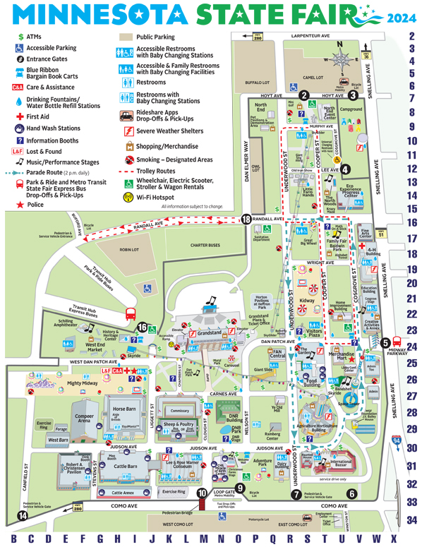 Map of Minnesota state fair