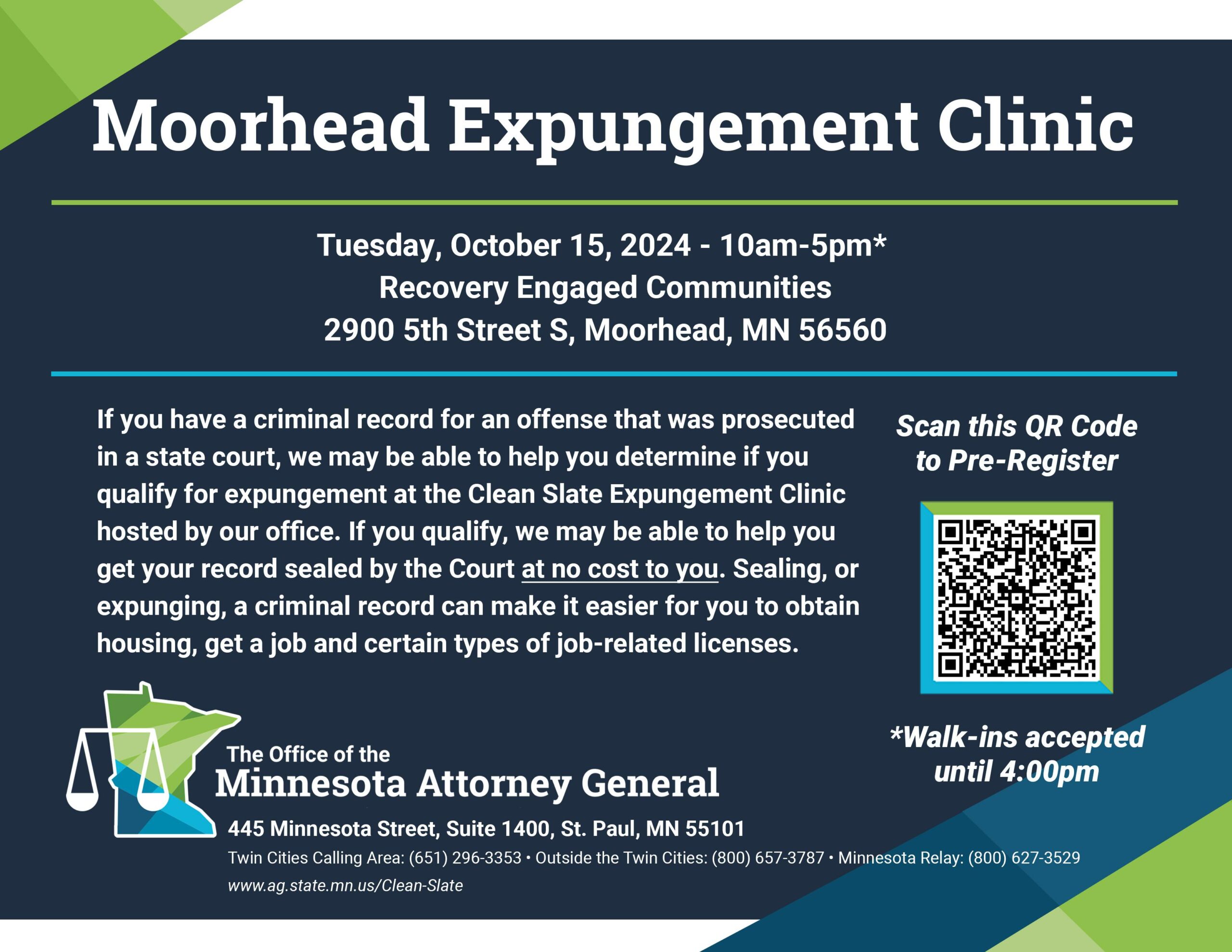 Details about the Moorhead Expungement Clinic