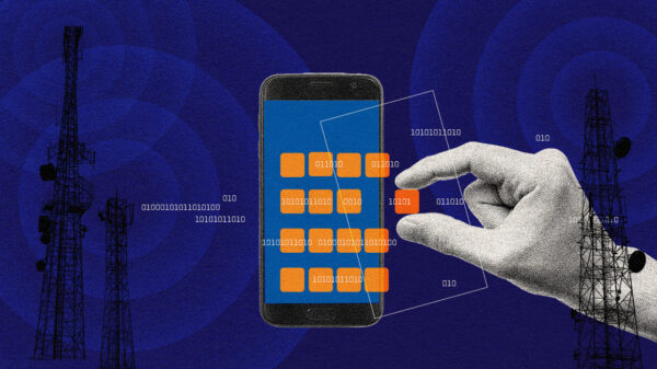 Graphic of phone with apps and codes