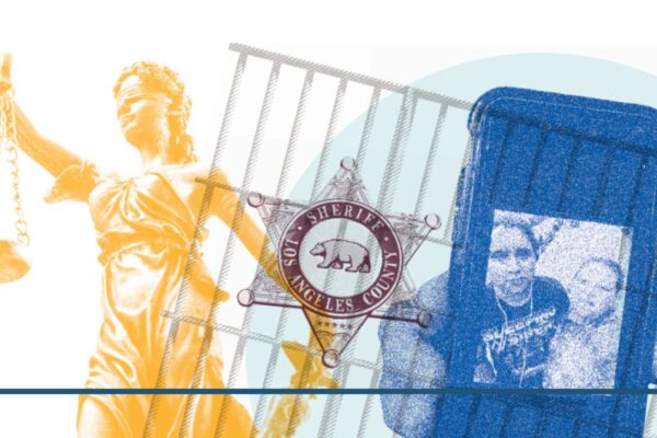 Graphic of justice holding scales