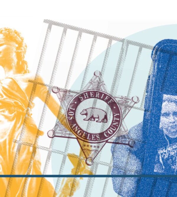 Graphic of justice holding scales