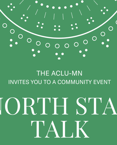 White text on green backgound.