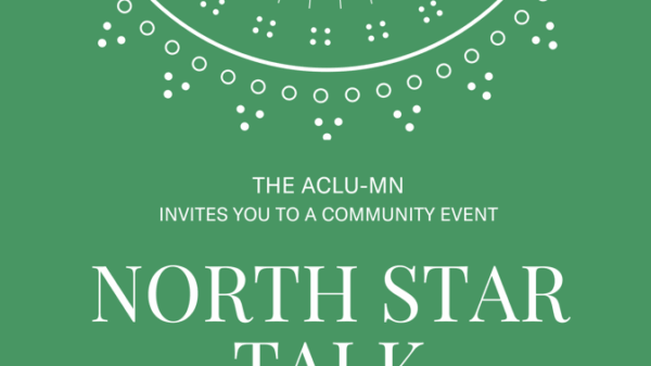 White text on green backgound.