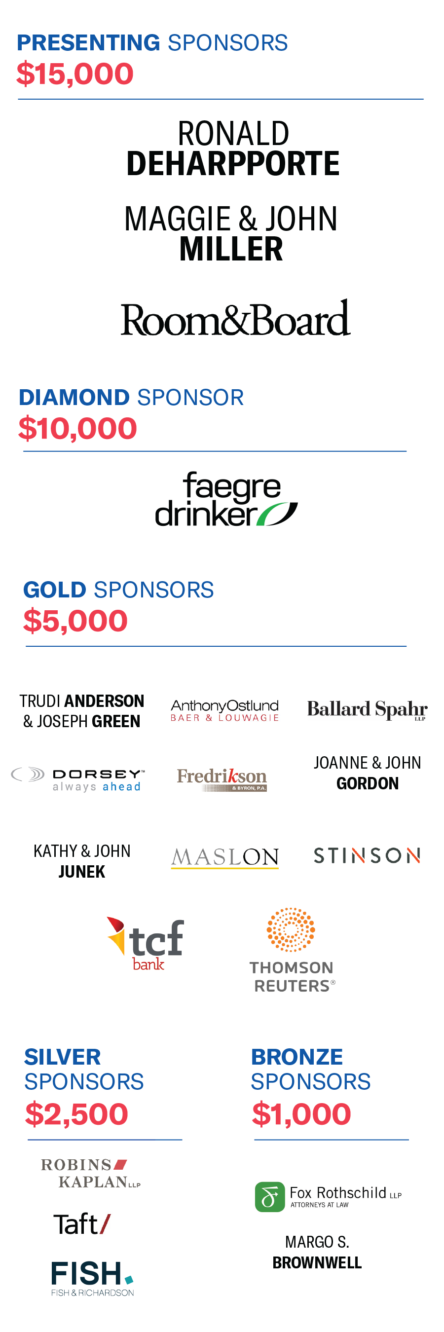 liberty award sponsors 