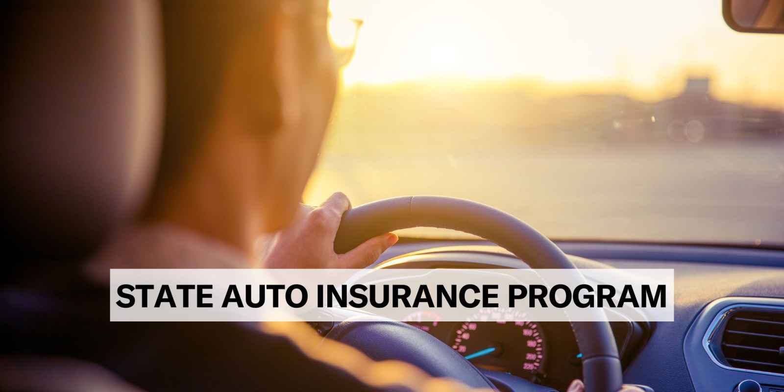 Photo of person driving a car. The photo is taken from the back seat. 