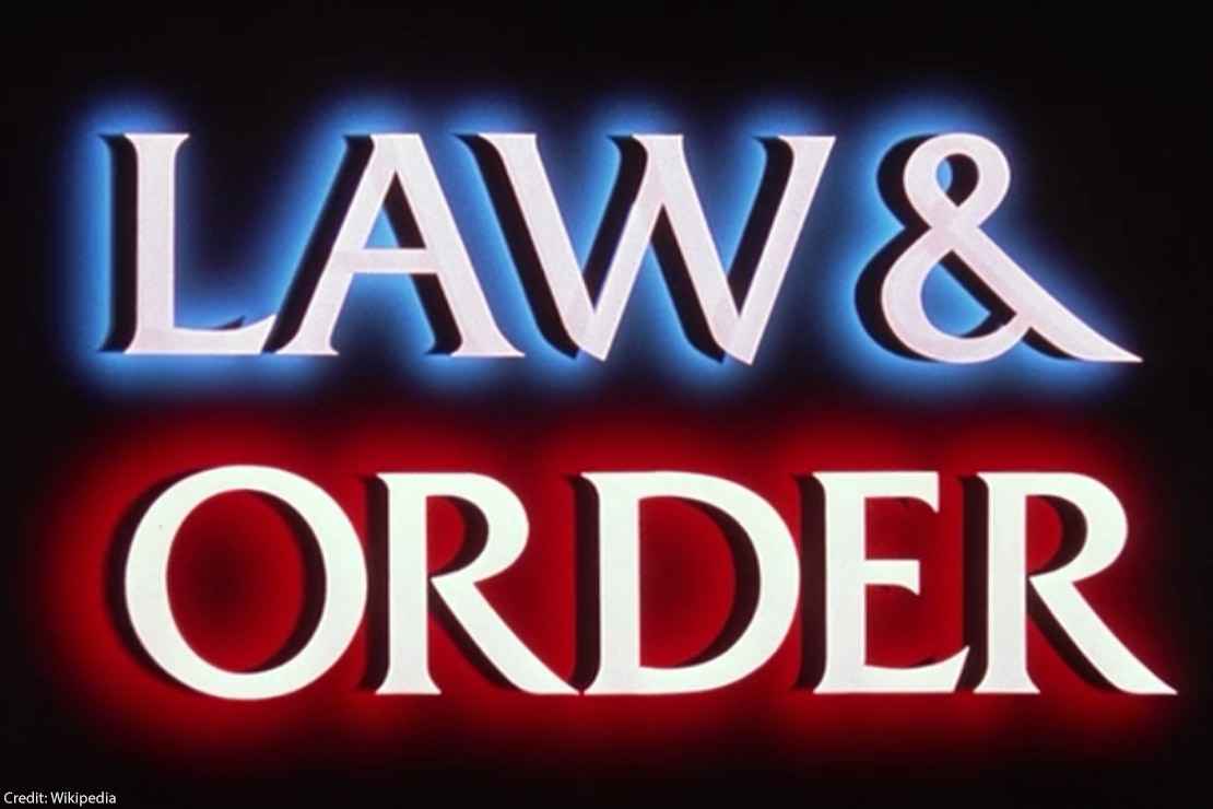 The 'Law & Order' title.
