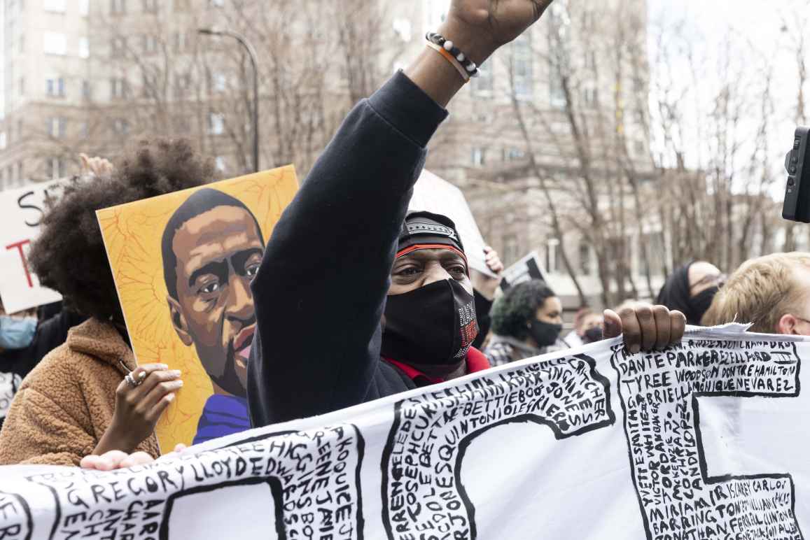 George Floyd march photo