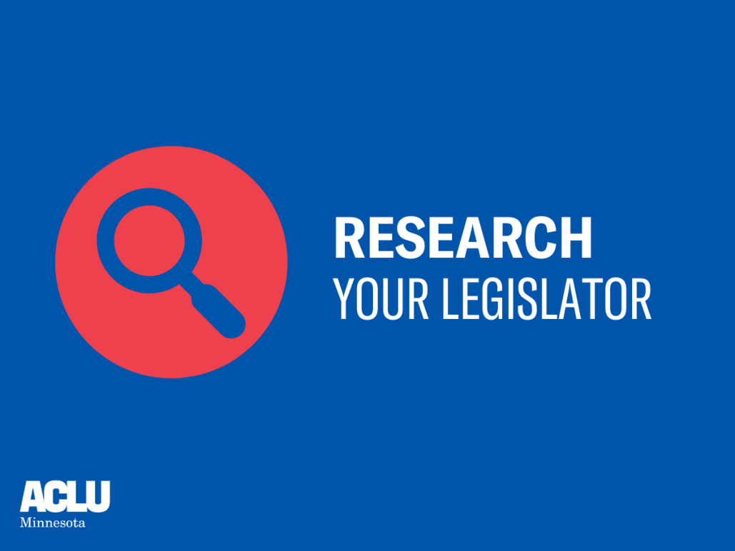 Research your legislator 