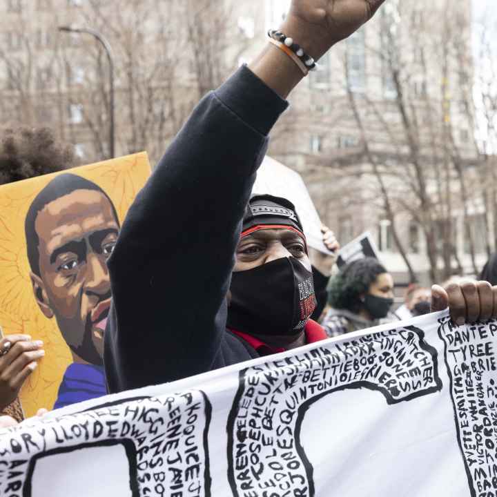 George Floyd march photo